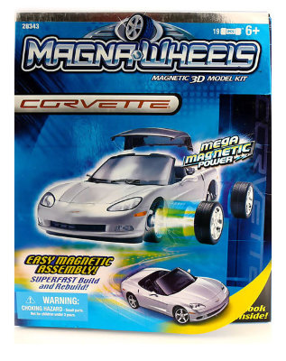 Конструктор магнитный Magna-Wheels &#039;Corvette&#039; 1:18 [28343] Конструктор магнитный Magna-Wheels 'Corvette' [28343]