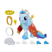 Игровой набор 'Радуга Дэш в волшебном наряде' (Rainbow Dash - Land'n'Sea Snap-On Fashion), из серии 'My Little Pony The Movie', My Little Pony, Hasbro [E0989]