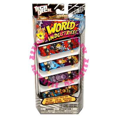 Набор из 4 фингербордов 'World Industries!', Tech Deck, Spin Master [38056] Набор из 4 фингербордов 'World Industries!', Tech Deck, Spin Master [38056]