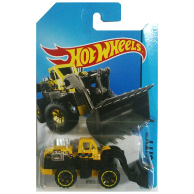 Коллекционная модель погрузчика Wheel Loader - HW City 2014, черно-желтая, Hot Wheels, Mattel [BFC33] Коллекционная модель погрузчика Wheel Loader - HW City 2014, черно-желтая, Hot Wheels, Mattel [BFC33]