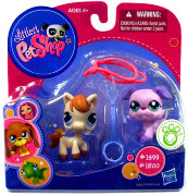 Коллекционные зверюшки 2010 - Щенок и Лошадка, специальная серия, Littlest Pet Shop [95827]