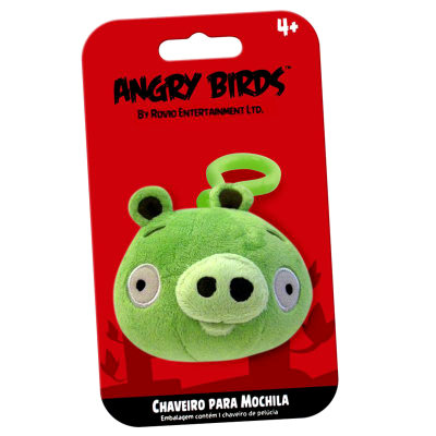 Мягкая игрушка-брелок &#039;Зеленая свинка&#039; (Angry Birds - Pig), 8 см, Commonwealth Toys [90789-P] Мягкая игрушка-брелок 'Зеленая свинка' (Angry Birds - Pig), 8 см, Commonwealth Toys [90789-P]