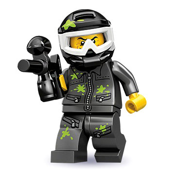 Минифигурка 'Игрок в пейнтбол', серия 10 'из мешка', Lego Minifigures [71001-09] Минифигурка 'Игрок в пейнтбол', серия 10 'из мешка', Lego Minifigures [71001-09]
