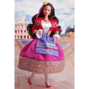 поврежденная упаковка - Кукла Барби 'Итальянка' (Italian Barbie), коллекционная, из серии 'Куклы мира', Mattel [2256]
