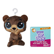 Мягкая игрушка 'Медвежонок Hoffman Beary', 10 см, из серии 'Прилипалы', Littlest Pet Shop, Hasbro [E0344]
