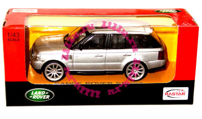 Модель автомобиля Range Rover Sport 1:43, серебристая, Rastar [33800sps] Модель автомобиля Range Rover Sport 1:43, серебристая, Rastar [33800sps]
