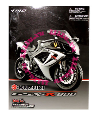 Сборная модель мотоцикла Suzuki GSX-R600, 1:12, из серии Assembly Line, Maisto [39080] Сборная модель мотоцикла Suzuki GSX-R600, 1:12, из серии Assembly Line, Maisto [39080]