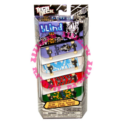 Набор из 4 фингербордов 'Blind', Tech Deck, Spin Master [38057] Набор из 4 фингербордов 'Blind', Tech Deck, Spin Master [38057]