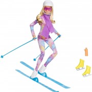 Набор с куклой Барби 'Лыжи и коньки', Barbie, Mattel [HGM73]