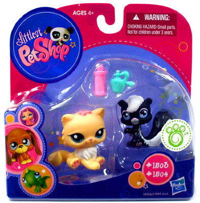 Коллекционные зверюшки 2010 - Кошка и Скунс, специальная серия, Littlest Pet Shop [18506] Коллекционные зверюшки 2010 - Кошка и Скунс, специальная серия, Littlest Pet Shop [18506]