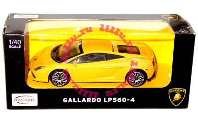 Модель автомобиля Lamborghini Galardo LP560-4 1:40, желтая, Rastar [34600y] Модель автомобиля Lamborghini Galardo LP560-4 1:40, желтая, Rastar [34600y]