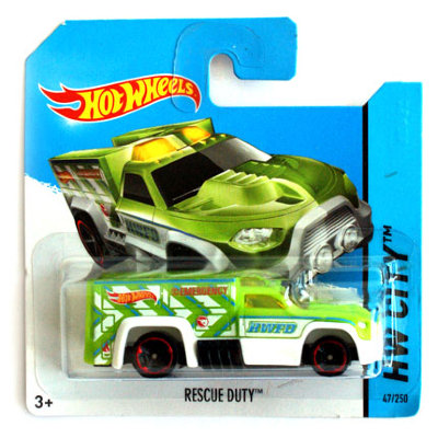 Коллекционная модель автомобиля Rescue Duty - HW City 2014, бело-зеленая, Hot Wheels, Mattel [BFC62] Коллекционная модель автомобиля Rescue Duty - HW City 2014, бело-зеленая, Hot Wheels, Mattel [BFC62]
