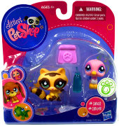 Коллекционные зверюшки 2010 - Дятел и Енот, специальная серия, Littlest Pet Shop [95839]
