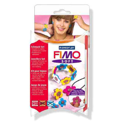 Набор для творчества с полимерной глиной &#039;Цветы&#039;, 100г, FIMO [8023-84] Набор для творчества с полимерной глиной 'Цветы', 200г, FIMO [8023-84]