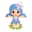 Набор 'Куколка-цветочек с голубыми волосами', с ароматом, Pinypon, Famosa [700008154-6] - 700008154blue.jpg