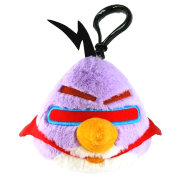 Мягкая игрушка-брелок 'Сиреневая космическая злая птичка' (Angry Birds Space - Purple Bird), 8 cм, Commonwealth Toys [92677-V]