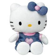 Мягкая игрушка 'Хелло Китти в джинсовом костюме' (Hello Kitty), 15 см, Jemini [021493j]