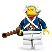 Минифигурка 'Солдат революции', серия 10 'из мешка', Lego Minifigures [71001-12]