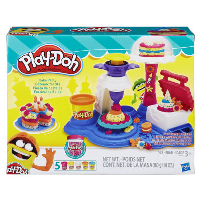 Набор для детского творчества с пластилином &#039;Сладкая вечеринка&#039; (Cake Party), Play-Doh, Hasbro [B3399] Набор для детского творчества с пластилином 'Сладкая вечеринка' (Cake Party), Play-Doh, Hasbro [B3399]