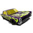 Модель автомобиля '1965 Pontiac GTO', фиолетово-желтая, HW Flames, Hot Wheels [DHX28] - Модель автомобиля '1965 Pontiac GTO', фиолетово-желтая, HW Flames, Hot Wheels [DHX28]