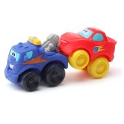 * Набор  из двух машинок 10 см – тягач Хенди и спортивная машина (Handy the Tow Truck & Sports Car), 10 см, из серии 'Chuck & Friends', Tonka, Playskool-Hasbro [07763]