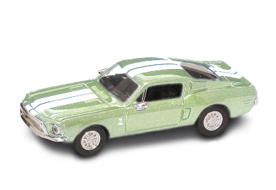 Модель автомобиля Shelby GT 500-KR 1968, зеленая, 1:43, Yat Ming [94214G] Модель автомобиля Shelby GT 500-KR 1968, зеленая, 1:43, Yat Ming [94214G]