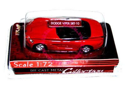 Модель автомобиля Dodge Viper SRT-10 1:72, красная, Yat Ming [72000-34] Модель автомобиля Dodge Viper SRT-10 1:72, красная, Yat Ming [72000-34]