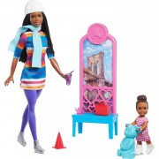 Игровой набор с куклами 'Коньки', Barbie, Mattel [HGX56]