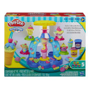 Набор для детского творчества с пластилином 'Фабрика мороженого - Зачерпни и закрути' (Swirl & Scoop Ice Cream), Play-Doh Plus, Hasbro [B0306]