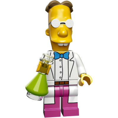 Минифигурка 'Профессор Фринк', вторая серия The Simpsons 'из мешка', Lego Minifigures [71009-09] Минифигурка 'Профессор Фринк', вторая серия The Simpsons 'из мешка', Lego Minifigures [71009-09]