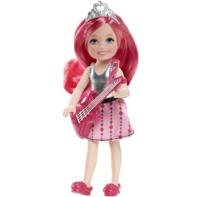 Кукла &#039;Челси с гитарой&#039; из серии &#039;Рок-Принцесса&#039;, Barbie, Mattel [CKB69] Кукла 'Челси с гитарой' из серии 'Рок-Принцесса', Barbie, Mattel [CKB69]