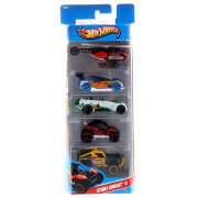 Подарочный набор из 4 машинок и вертолета 'Stunt Circuit', Hot Wheels, Mattel [X9849]