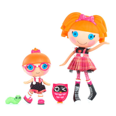 Куклы 'Отличница с сестрой' (Specs Reads-a-Lot &amp; Bea Spells-a-Lot), 30 и 19 см, Lalaloopsy + Lalaloopsy Littles [112099] Куклы 'Отличница с сестрой' (Specs Reads-a-Lot & Bea Spells-a-Lot), 30 и 19 см, Lalaloopsy + Lalaloopsy Littles [112099]