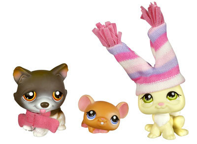 Игрушки Littlest Pet Shop - Трио Зайчик, Мышка и Собачка [53515] Игрушки Littlest Pet Shop - Трио Зайчик, Мышка и Собачка [53515]