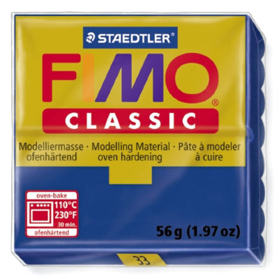 Полимерная глина FIMO Classic, ультрамарин, 56г, FIMO [8000-33] Полимерная глина FIMO Classic, ультрамарин, 56г, FIMO [8000-33]