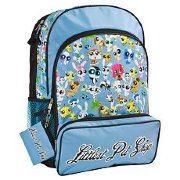Рюкзак 'Коллекция зверюшек' Littlest Pet Shop (+ кошелек), большой, голубой [N0928]