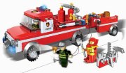 * Конструктор 'Пожарный автомобиль с прицепом' из серии 'Fire-Fighting (Пожарные)', BaBlock [8303]