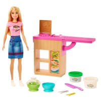 Игровой набор с куклой Барби 'Кухня', Barbie, Mattel [GHK43]