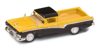 Модель автомобиля Ford Ranchero 1957, желто-черная, 1:43, Yat Ming [94215YB] Модель автомобиля Ford Ranchero 1957, желто-черная, 1:43, Yat Ming [94215YB]