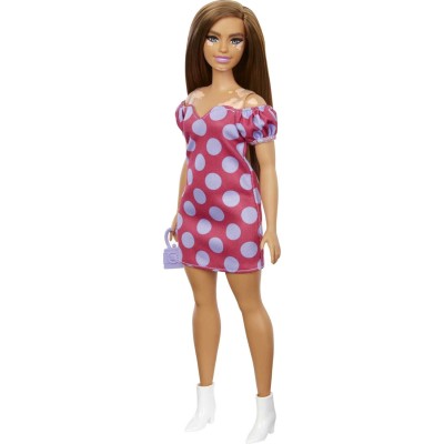 Кукла Барби &#039;Витилиго&#039;, пышная (Curvy), #171 из серии &#039;Мода&#039; (Fashionistas), Barbie, Mattel [GRB62] Кукла Барби 'Витилиго', пышная (Curvy), #171 из серии 'Мода' (Fashionistas), Barbie, Mattel [GRB62]