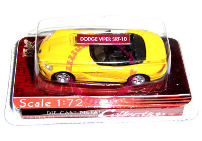 Модель автомобиля Dodge Viper SRT-10 1:72, желтая, Yat Ming [72000-35] Модель автомобиля Dodge Viper SRT-10 1:72, желтая, Yat Ming [72000-35]