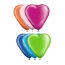 Набор шаров 'Сердце' 25 см, пастель, 100 шт [1105-0000] - 1105-0000all.jpg
