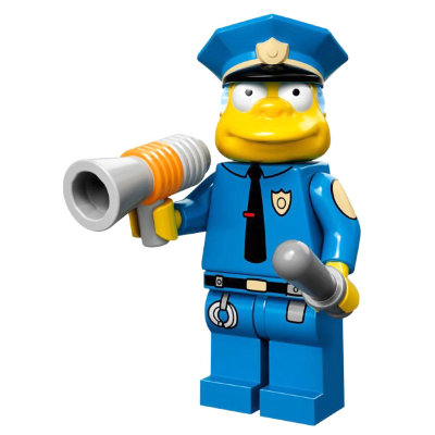 Минифигурка &#039;Шеф полиции Клэнси Виггам&#039;, серия The Simpsons &#039;из мешка&#039;, Lego Minifigures [71005-15] Минифигурка 'Шеф полиции Клэнси Виггам', серия The Simpsons 'из мешка', Lego Minifigures [71005-15]
