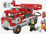 Конструктор 'Пожарный автомобиль с подъемником' из серии 'Fire-Fighting (Пожарные)', BaBlock [8302]