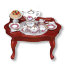 Столик с чайным сервизом, дерево-фарфор, 1:12, Reutter Porzellan [001.785/1] - 017851-1.jpg