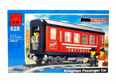 Конструктор 'Пассажирский вагон' из серии 'Train (Железная дорога)', Brick [628] Конструктор 'Пассажирский вагон' из серии 'Train (Железная дорога)', Brick [628]