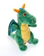 Мягкая игрушка Дракон зеленый, 20 см [10-502]