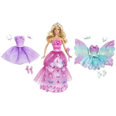 Кукла Барби с тремя нарядами, Barbie, Mattel [W2930] Кукла Барби с тремя нарядами, Barbie, Mattel [W2930]