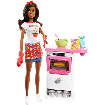 Игровой набор с куклой Барби &#039;Кухня&#039;, Barbie, Mattel [FLN97] Игровой набор с куклой Барби 'Кухня', Barbie, Mattel [FLN97]