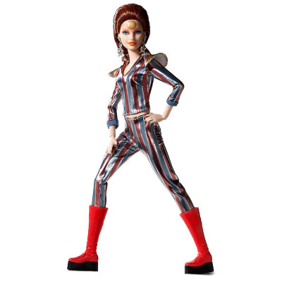 Шарнирная кукла Барби &#039;Дэвид Боуи&#039; (David Bowie), Barbie Signature, Barbie Black Label, коллекционная, Mattel [FXD84] Шарнирная кукла Барби 'Дэвид Боуи' (David Bowie), Barbie Signature, Barbie Black Label, коллекционная, Mattel [FXD84]